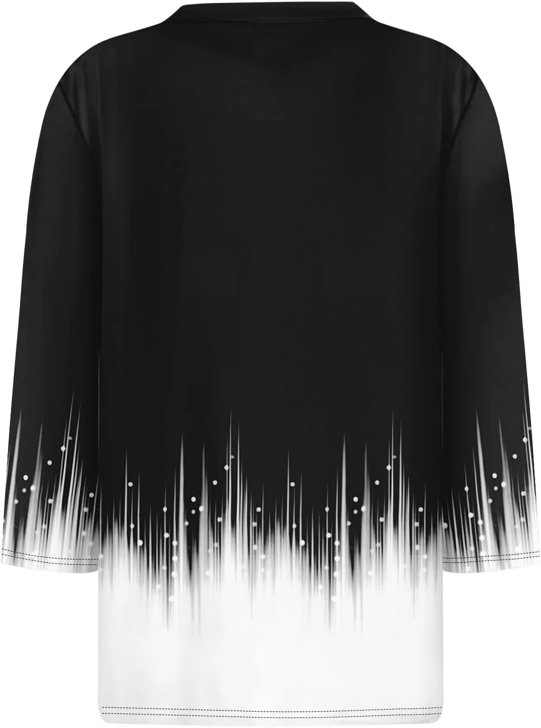 3/4 Length Sleeve Womens Tops Summer 2025 Dressy Casual Crew Neck Shirts Plus Size Loose Fit Spring Floral Blouse
