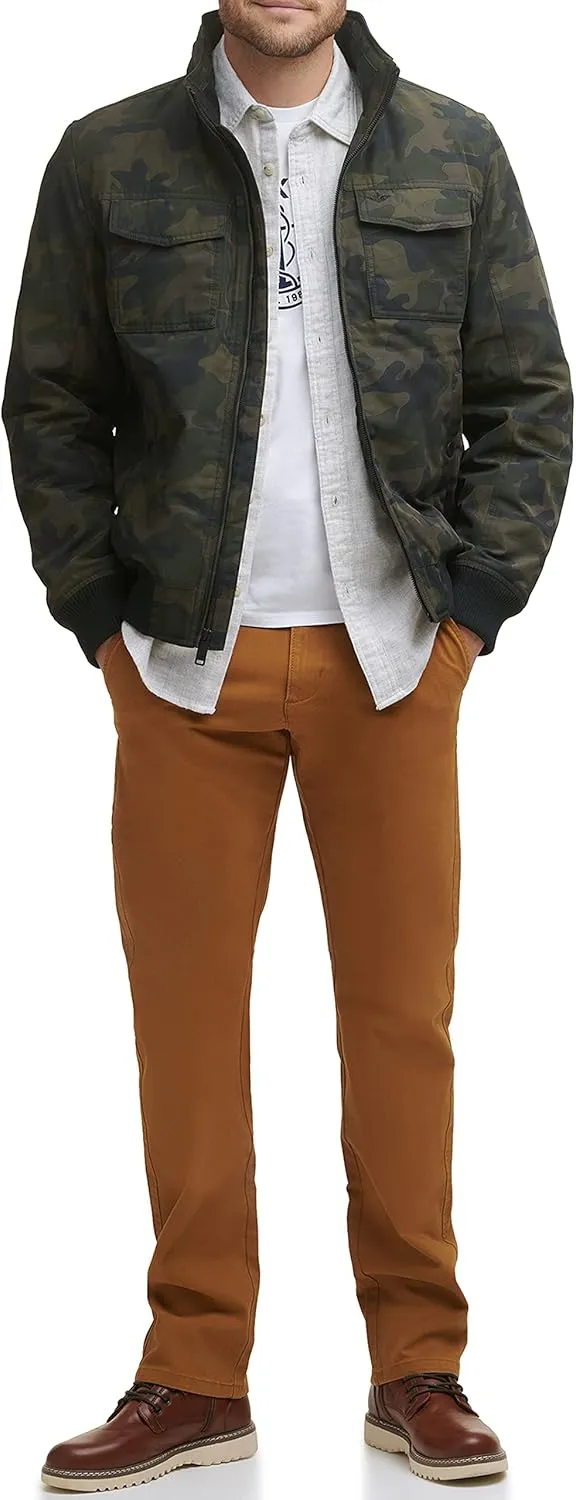 Dockers Men's Quilted Lined Flight Bomber Jacket