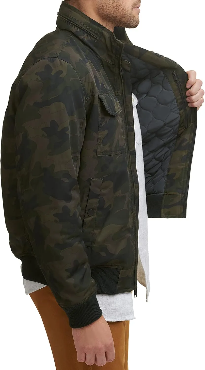 Dockers Men's Quilted Lined Flight Bomber Jacket