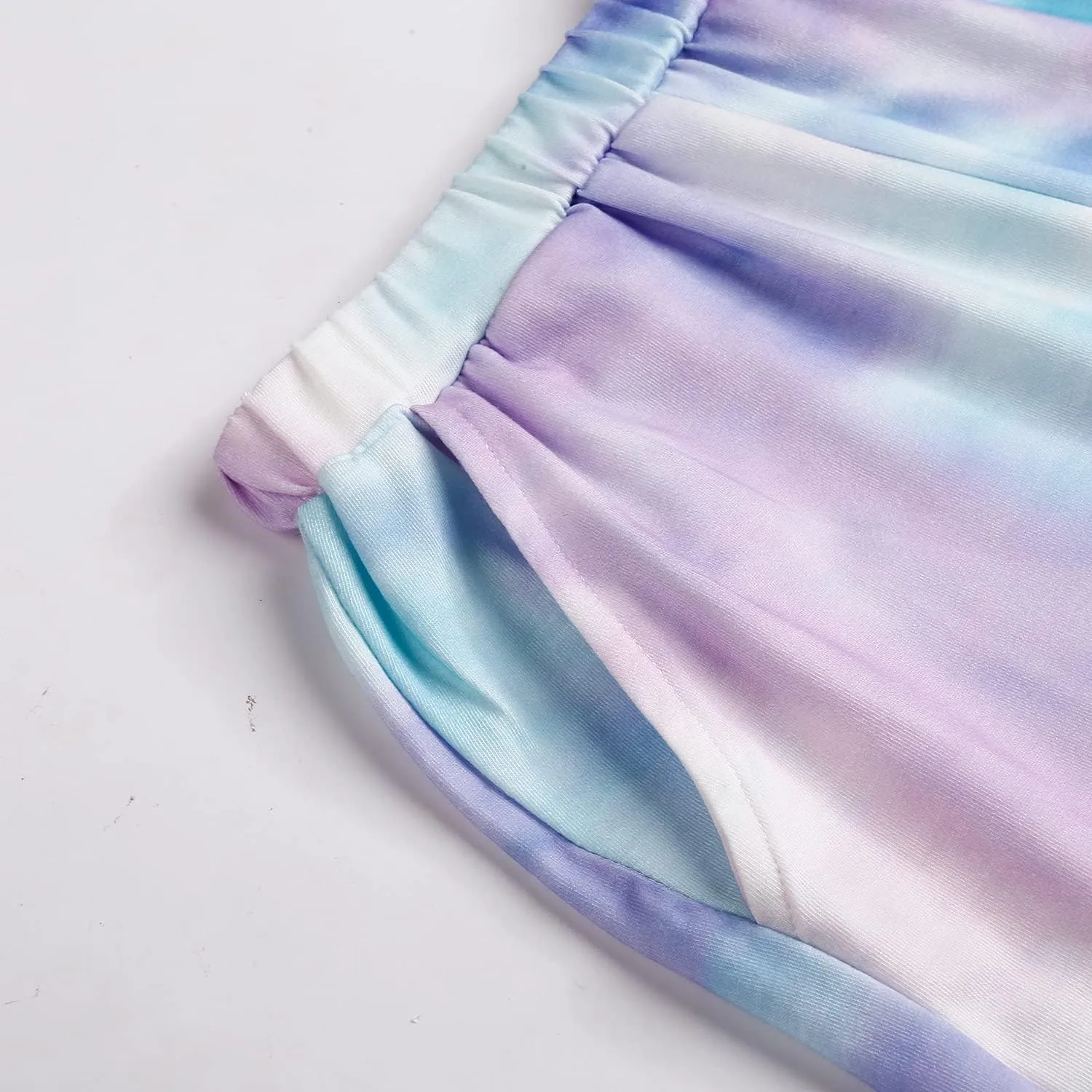 Girls Tie Dye Clothes Outfits Set Jogger Suits Sweatsuits Tracksuits Sweatshirts Hoodies Shorts Sets