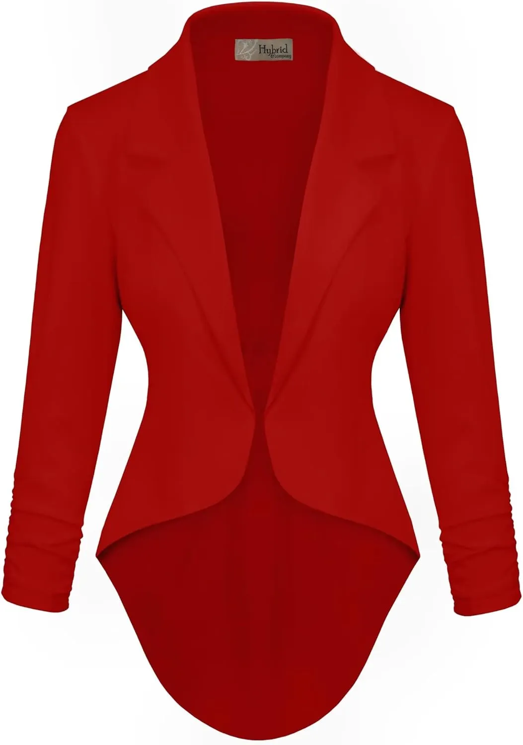 Hybrid & Company Womens Casual Work High Low Blazer Jacket - JK45590
