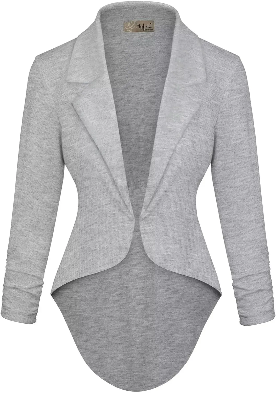 Hybrid & Company Womens Casual Work High Low Blazer Jacket - JK45590