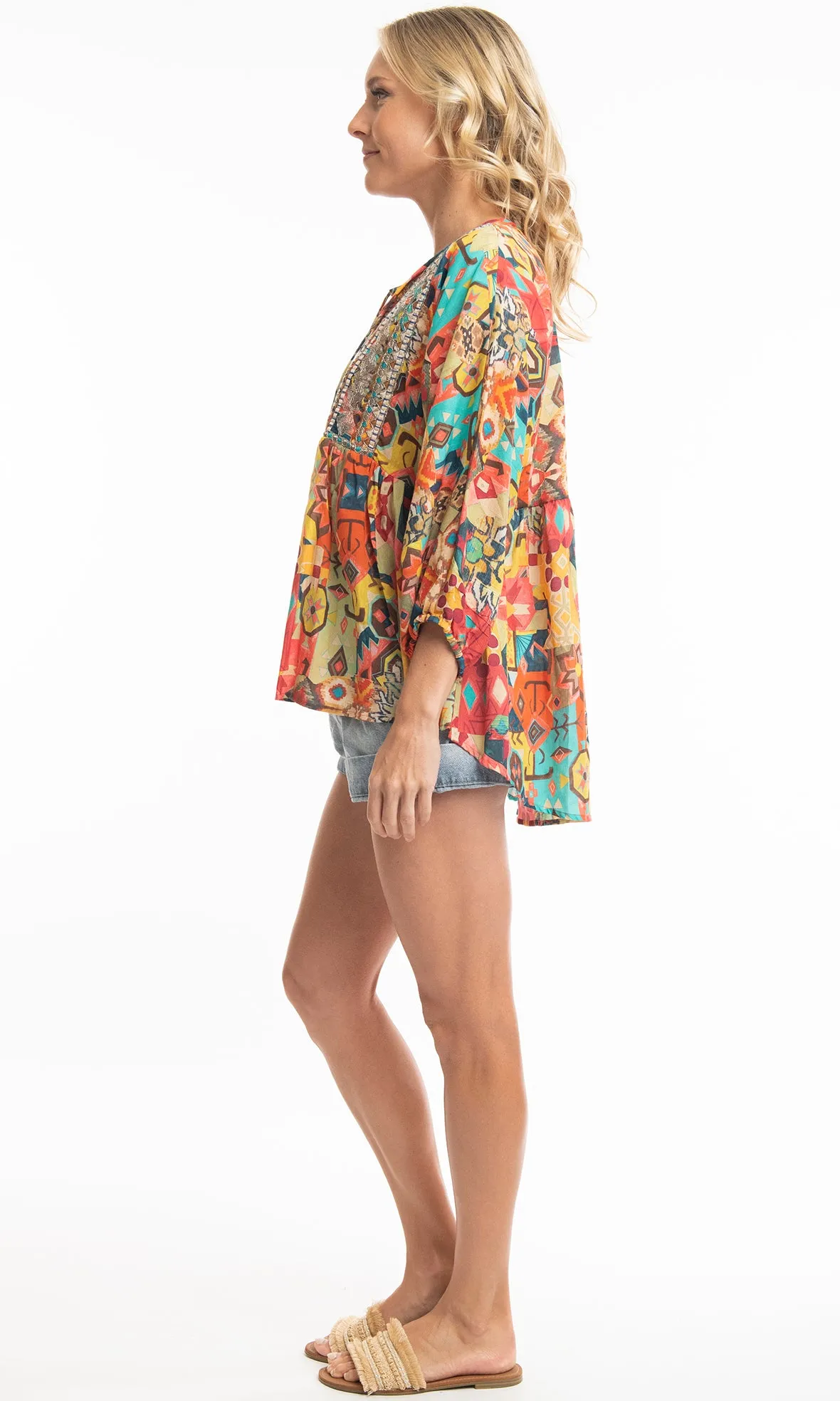 Rayon Top Boho Caroline