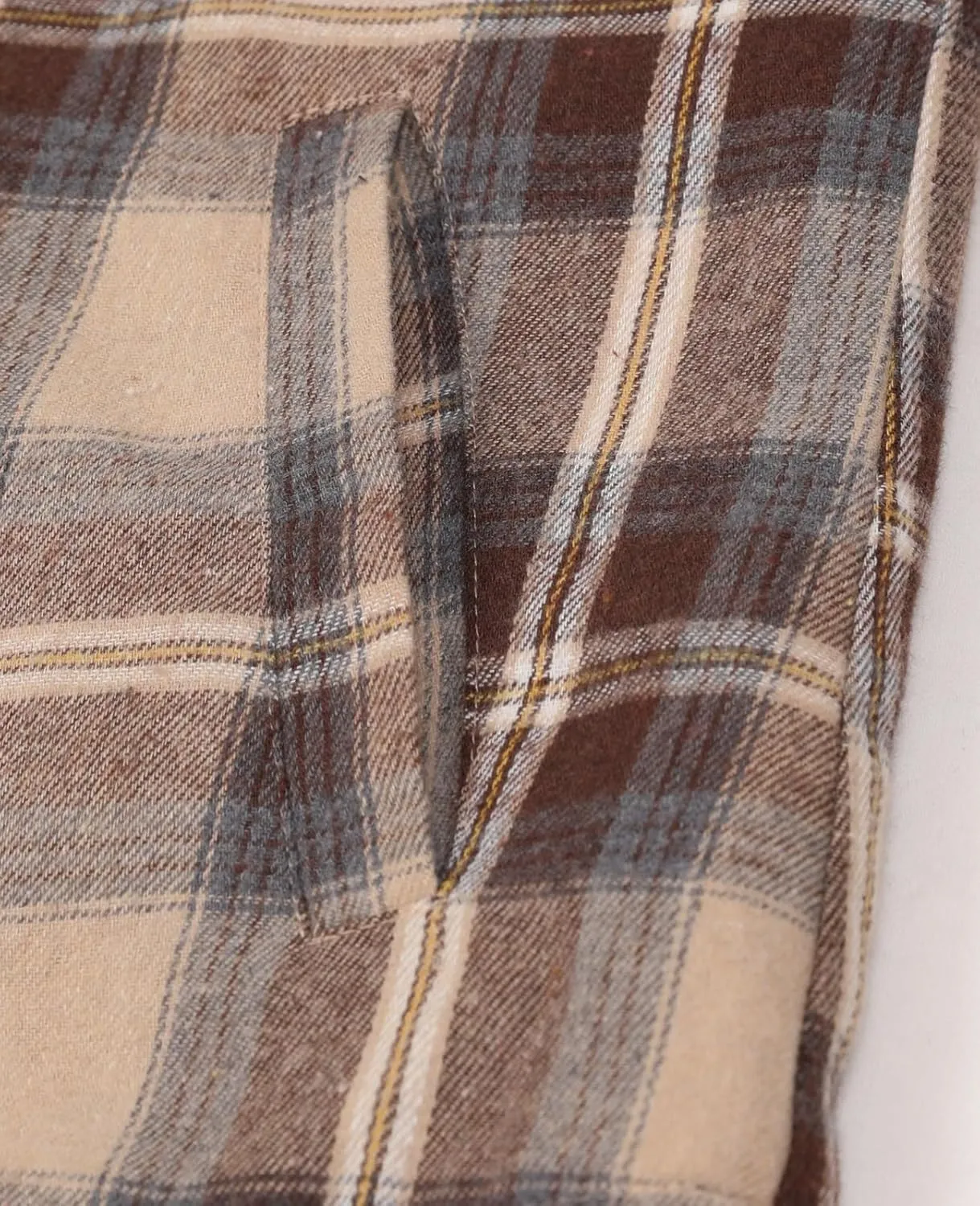 ThCreasa Womens Full Sherpa Lined Plaid Flannel Hooded Jacket with Hand Pockets, Zip Up Fuzzy Hoodie Flannel Shacket